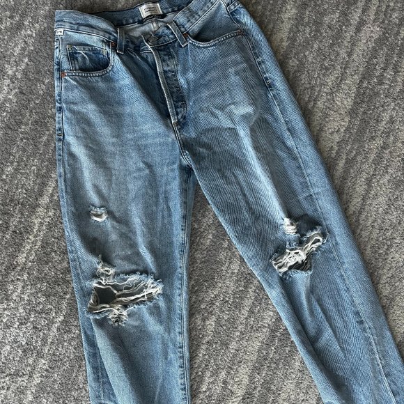 CITIZENS OF HUMANITY SIZE 28 RIPPED DENIM - Picture 1 of 6